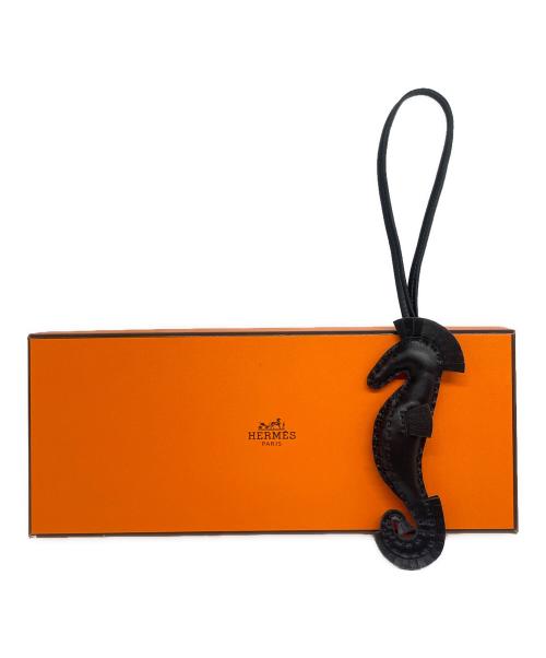 HERMES（エルメス）HERMES (エルメス) Hippo Bag Charm バッグチャーム イポ /アニョーミロ/ブラック/B刻印:2023年製 ブラックの古着・服飾アイテム
