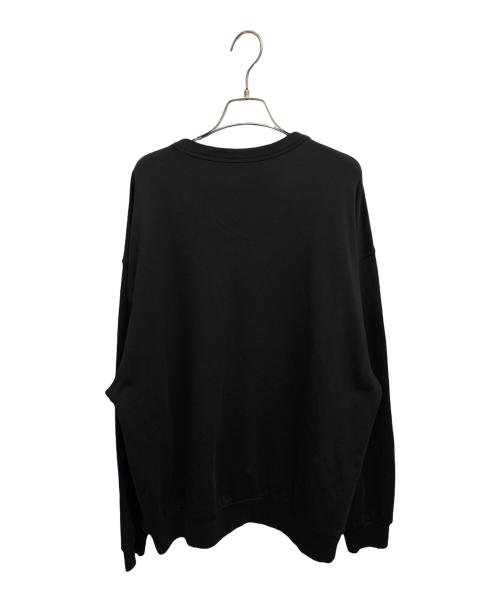 DRIES VAN NOTEN（ドリスヴァンノッテン）DRIES VAN NOTEN (ドリスヴァンノッテン) グラフィックプリントスウェット ブラック サイズ:Mの古着・服飾アイテム