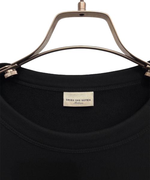 DRIES VAN NOTEN（ドリスヴァンノッテン）DRIES VAN NOTEN (ドリスヴァンノッテン) グラフィックプリントスウェット ブラック サイズ:Mの古着・服飾アイテム