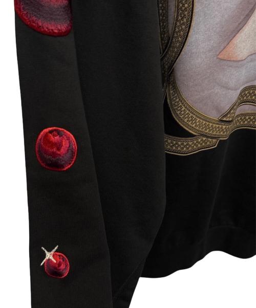 DRIES VAN NOTEN（ドリスヴァンノッテン）DRIES VAN NOTEN (ドリスヴァンノッテン) グラフィックプリントスウェット ブラック サイズ:Mの古着・服飾アイテム