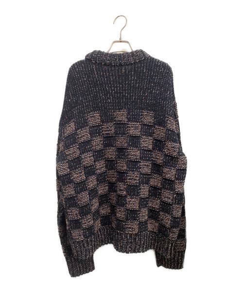 MARNI（マルニ）MARNI (マルニ) チェック織りニット グレー サイズ:50の古着・服飾アイテム