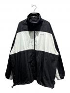 BALENCIAGAバレンシアガ）の古着「TRACKSUIT POPLIN SHIRT JACKET/トラックスーツポプリンシャツジャケット」｜ブラック
