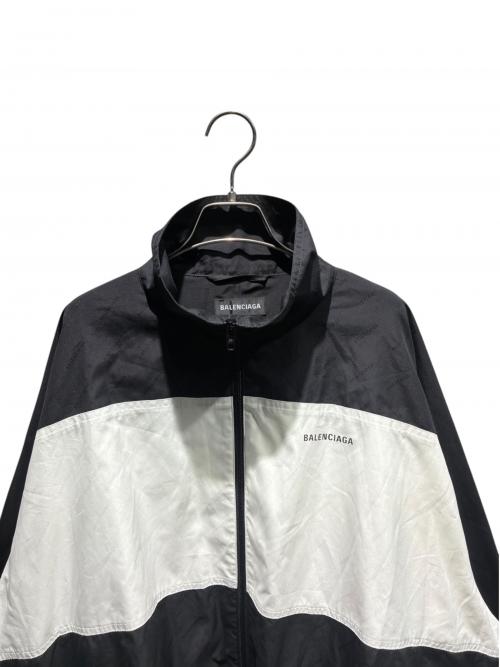BALENCIAGA（バレンシアガ）BALENCIAGA (バレンシアガ) TRACKSUIT POPLIN SHIRT JACKET/トラックスーツポプリンシャツジャケット ブラック サイズ:44の古着・服飾アイテム