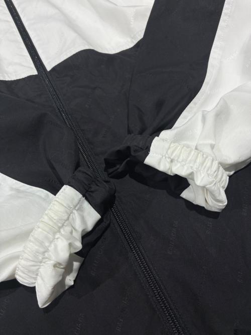 BALENCIAGA（バレンシアガ）BALENCIAGA (バレンシアガ) TRACKSUIT POPLIN SHIRT JACKET/トラックスーツポプリンシャツジャケット ブラック サイズ:44の古着・服飾アイテム