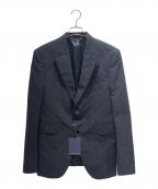 LOUIS VUITTONルイ ヴィトン）の古着「Embossed Monogram 2-Button Tailored Jacket/エンボスモノグラム2Bテーラードジャケット/RM191 RIO HGJ61E」｜ブラック