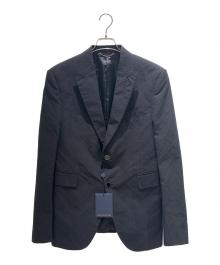 LOUIS VUITTON（ルイ ヴィトン）の古着「Embossed Monogram 2-Button Tailored Jacket/エンボスモノグラム2Bテーラードジャケット/RM191 RIO HGJ61E」｜ブラック