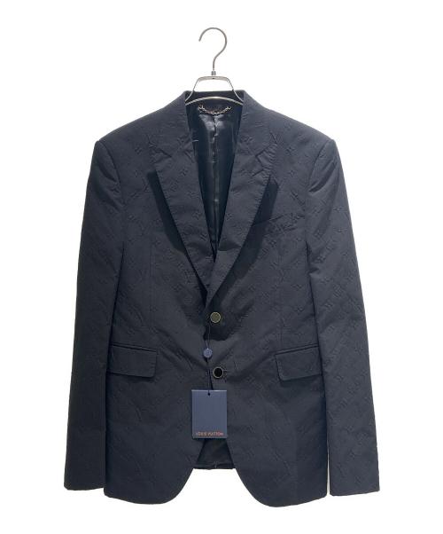 LOUIS VUITTON（ルイ ヴィトン）LOUIS VUITTON (ルイ ヴィトン) Embossed Monogram 2-Button Tailored Jacket/エンボスモノグラム2Bテーラードジャケット/RM191 RIO HGJ61E ブラック サイズ:52の古着・服飾アイテム