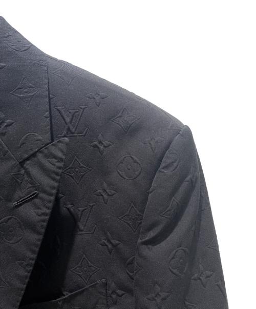 LOUIS VUITTON（ルイ ヴィトン）LOUIS VUITTON (ルイ ヴィトン) Embossed Monogram 2-Button Tailored Jacket/エンボスモノグラム2Bテーラードジャケット/RM191 RIO HGJ61E ブラック サイズ:52の古着・服飾アイテム