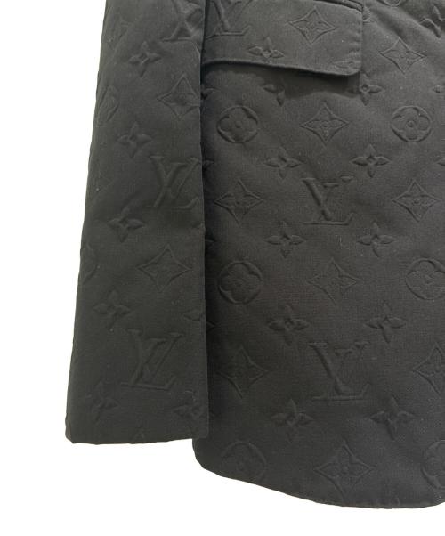 LOUIS VUITTON（ルイ ヴィトン）LOUIS VUITTON (ルイ ヴィトン) Embossed Monogram 2-Button Tailored Jacket/エンボスモノグラム2Bテーラードジャケット/RM191 RIO HGJ61E ブラック サイズ:52の古着・服飾アイテム