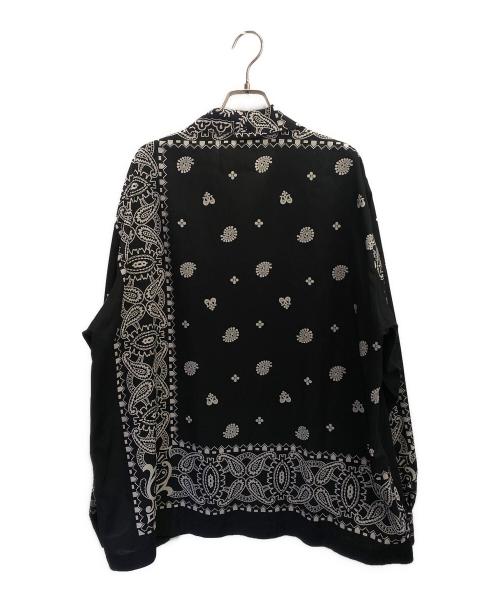 sacai（サカイ）sacai (サカイ) reyn spooner (レイン スプナー) Archive Print Mix Shirt ブラック サイズ:3の古着・服飾アイテム