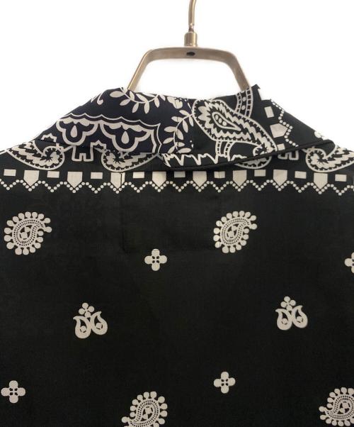 sacai（サカイ）sacai (サカイ) reyn spooner (レイン スプナー) Archive Print Mix Shirt ブラック サイズ:3の古着・服飾アイテム