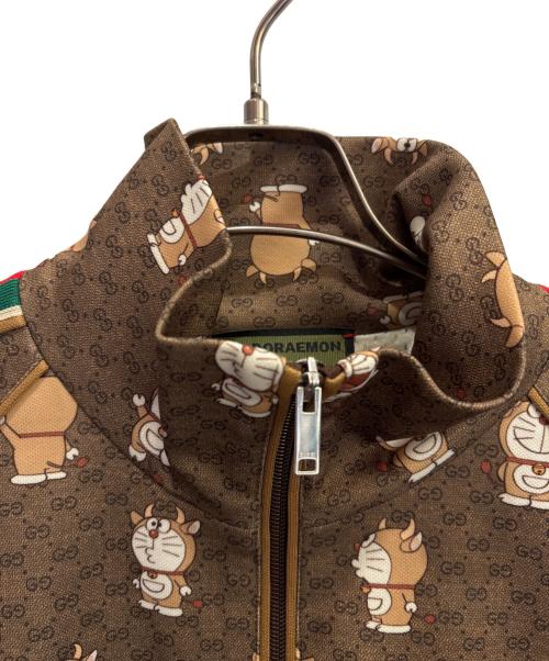 GUCCI（グッチ）GUCCI (グッチ) ドラえもん (ドラエモン) GGジップアップジャケット ブラウン サイズ:Lの古着・服飾アイテム