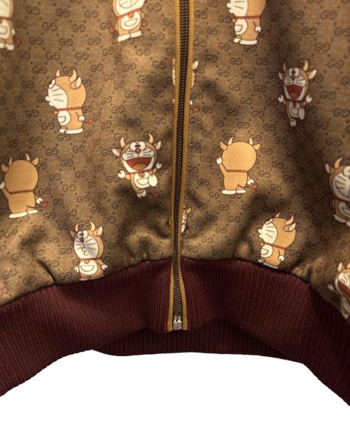 GUCCI（グッチ）GUCCI (グッチ) ドラえもん (ドラエモン) GGジップアップジャケット ブラウン サイズ:Lの古着・服飾アイテム