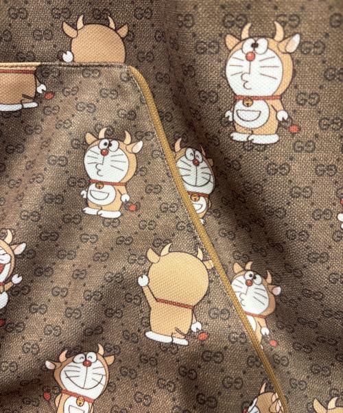 GUCCI（グッチ）GUCCI (グッチ) ドラえもん (ドラエモン) GGジップアップジャケット ブラウン サイズ:Lの古着・服飾アイテム