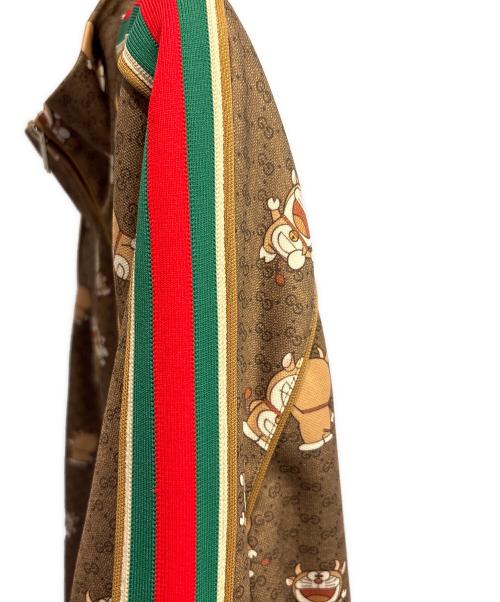 GUCCI（グッチ）GUCCI (グッチ) ドラえもん (ドラエモン) GGジップアップジャケット ブラウン サイズ:Lの古着・服飾アイテム