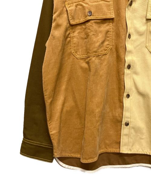MARNI（マルニ）MARNI (マルニ) CarHartt (カーハート) WIP Bio Cotton Colur-Block Over shirt ベージュ サイズ:XLの古着・服飾アイテム