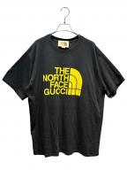 GUCCI×THE NORTH FACEグッチ×ザ ノース フェイス）の古着「プリントTシャツ」｜ブラック