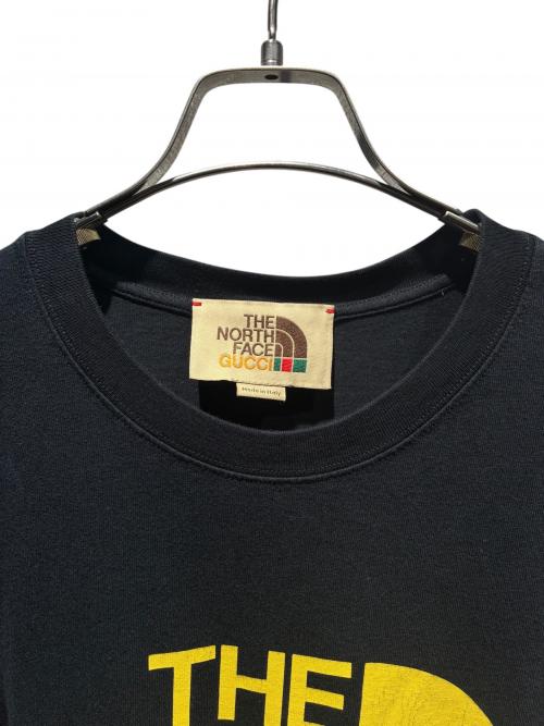 GUCCI（グッチ）GUCCI (グッチ) THE NORTH FACE (ザ ノース フェイス) プリントTシャツ ブラック サイズ:Mの古着・服飾アイテム