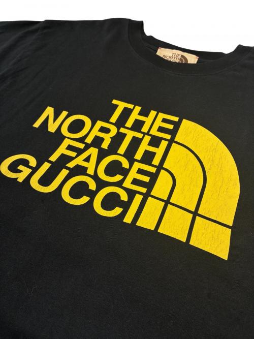 GUCCI（グッチ）GUCCI (グッチ) THE NORTH FACE (ザ ノース フェイス) プリントTシャツ ブラック サイズ:Mの古着・服飾アイテム