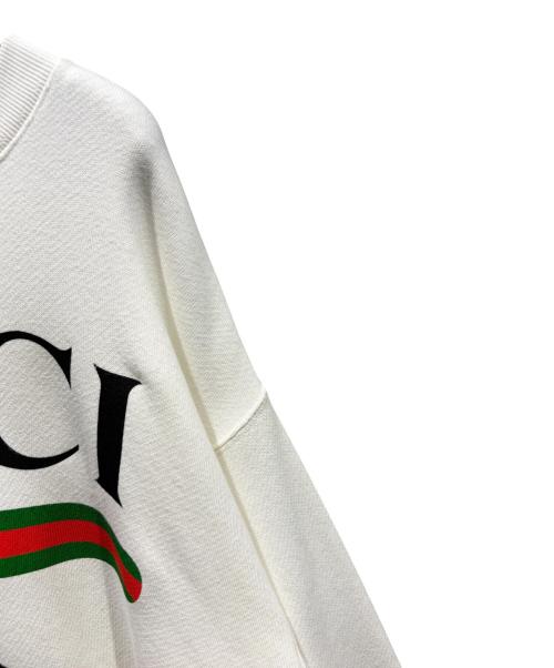 GUCCI（グッチ）GUCCI (グッチ) ドラえもん (ドラエモン) DORAEMON×GUCCI　シェリーラインオーバースウェットシャツ ホワイト サイズ:SIZE Mの古着・服飾アイテム