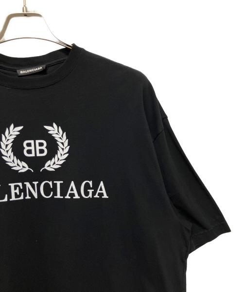 BALENCIAGA（バレンシアガ）BALENCIAGA (バレンシアガ) プリントTシャツ ブラック サイズ:Lの古着・服飾アイテム