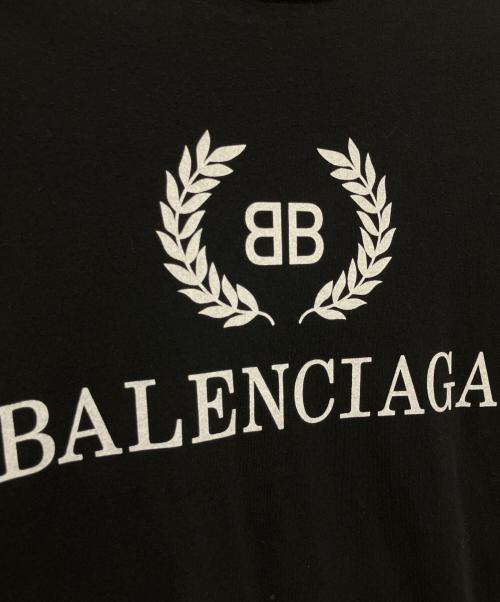 BALENCIAGA（バレンシアガ）BALENCIAGA (バレンシアガ) プリントTシャツ ブラック サイズ:Lの古着・服飾アイテム