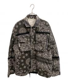 sacai（サカイ）の古着「22SS Bandana Print Blouson/バンダナ プリント ブルゾン」｜グレー
