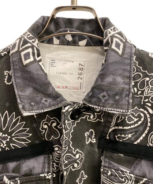 sacai（サカイ）sacai (サカイ) 22SS Bandana Print Blouson/バンダナ プリント ブルゾン グレー サイズ:1の古着・服飾アイテム