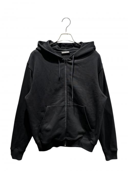 BALENCIAGA（バレンシアガ）BALENCIAGA (バレンシアガ) バックロゴジップパーカー ブラック サイズ:Sの古着・服飾アイテム