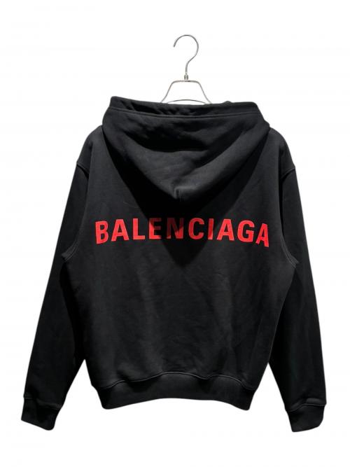 BALENCIAGA（バレンシアガ）BALENCIAGA (バレンシアガ) バックロゴジップパーカー ブラック サイズ:Sの古着・服飾アイテム