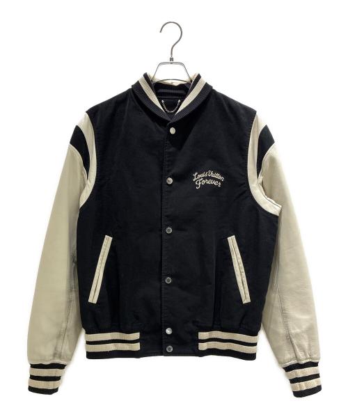 LOUIS VUITTON（ルイ ヴィトン）LOUIS VUITTON (ルイ ヴィトン) Varsity Jacket/ヴァーシティジャケット/HFL55WAOF ブラック サイズ:50の古着・服飾アイテム