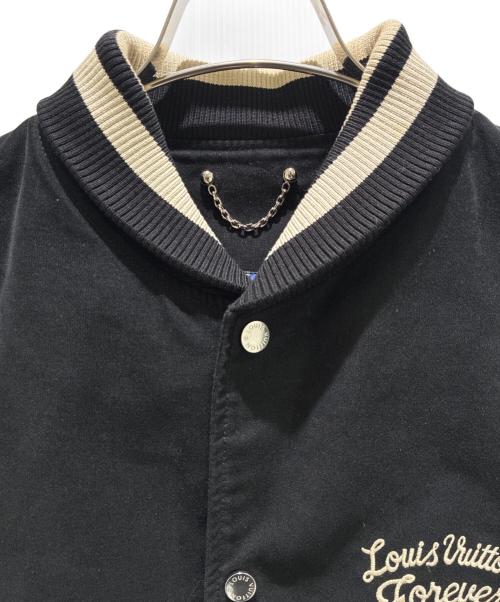 LOUIS VUITTON（ルイ ヴィトン）LOUIS VUITTON (ルイ ヴィトン) Varsity Jacket/ヴァーシティジャケット/HFL55WAOF ブラック サイズ:50の古着・服飾アイテム