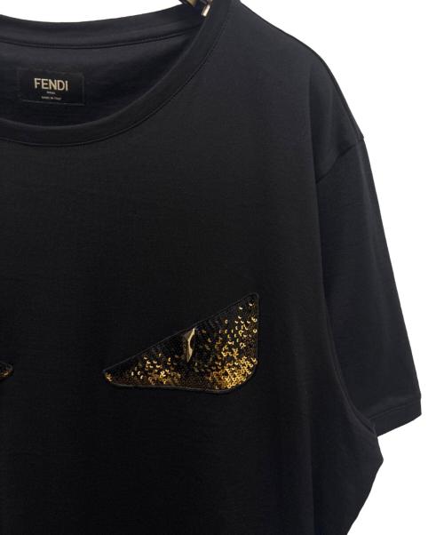 FENDI（フェンディ）FENDI (フェンディ) モンスターＴシャツ ブラック サイズ:XLの古着・服飾アイテム