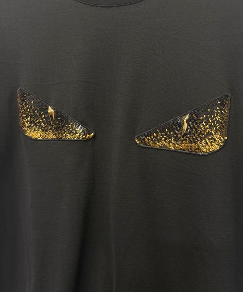 FENDI（フェンディ）FENDI (フェンディ) モンスターＴシャツ ブラック サイズ:XLの古着・服飾アイテム