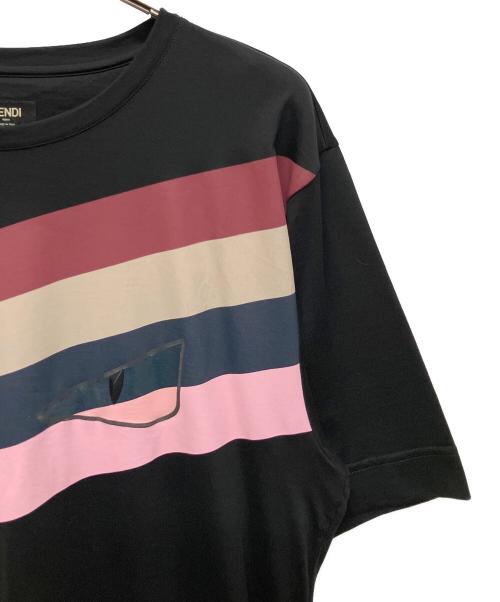 FENDI（フェンディ）FENDI (フェンディ) モンスターＴシャツ ブラック サイズ:Lの古着・服飾アイテム