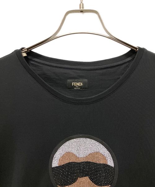 FENDI（フェンディ）FENDI (フェンディ) プリントTシャツ ブラック サイズ:52の古着・服飾アイテム