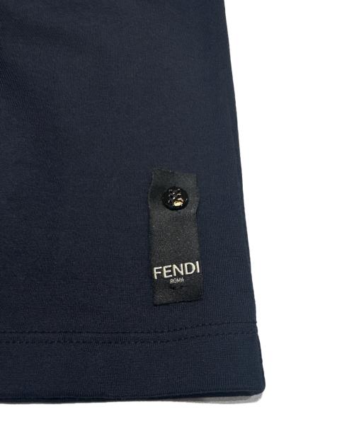 FENDI（フェンディ）FENDI (フェンディ) ジップデザイン モンスターＴシャツ ブラック サイズ:XLの古着・服飾アイテム