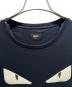 中古・古着 FENDI (フェンディ) ジップデザイン モンスターＴシャツ ブラック サイズ:XL：24000円