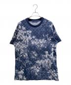 LOUIS VUITTONルイ ヴィトン）の古着「モノグラムプリントニットTシャツ」｜ネイビー
