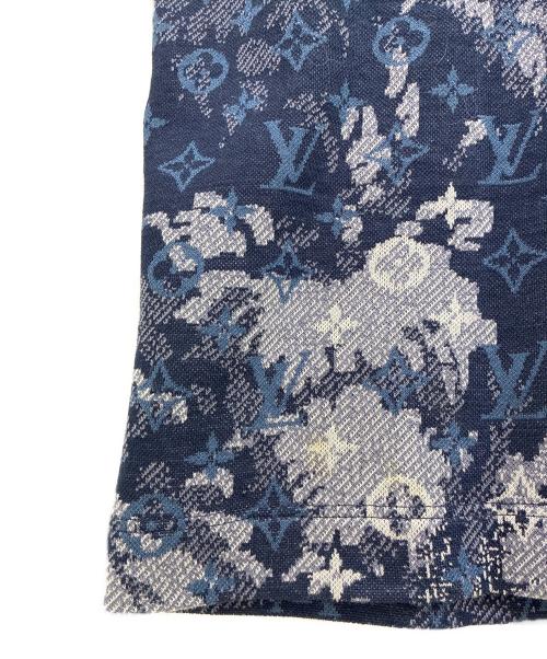 LOUIS VUITTON（ルイ ヴィトン）LOUIS VUITTON (ルイ ヴィトン) モノグラムプリントニットTシャツ ネイビー サイズ:XLの古着・服飾アイテム