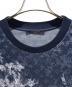 中古・古着 LOUIS VUITTON (ルイ ヴィトン) モノグラムプリントニットTシャツ ネイビー サイズ:XL：120000円