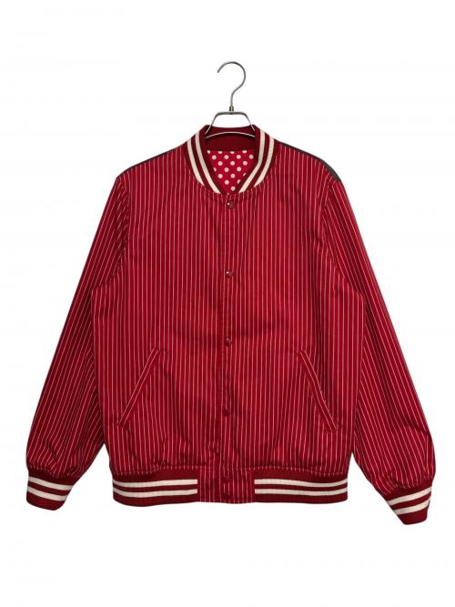 SUPREME（シュプリーム）SUPREME (シュプリーム) COMME des GARCONS (コムデギャルソン) Reversible Varsity Jacket レッド サイズ:Lの古着・服飾アイテム