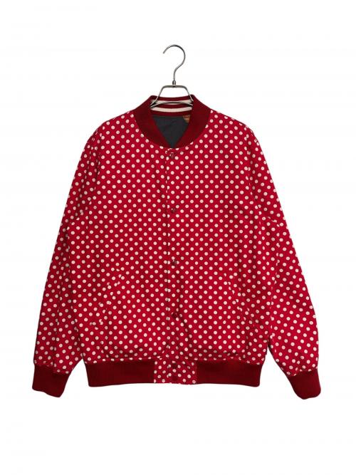 SUPREME（シュプリーム）SUPREME (シュプリーム) COMME des GARCONS (コムデギャルソン) Reversible Varsity Jacket レッド サイズ:Lの古着・服飾アイテム
