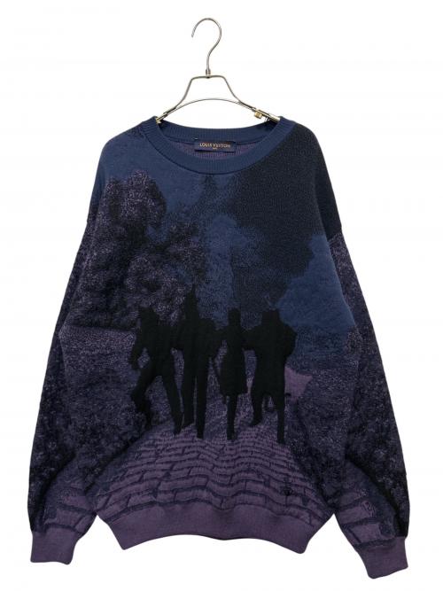 LOUIS VUITTON（ルイ ヴィトン）LOUIS VUITTON (ルイ ヴィトン) オズの魔法使い 長袖ニット ネイビー サイズ:Lの古着・服飾アイテム
