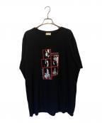 Saint Laurent Parisサンローランパリ）の古着「プリントTシャツ」｜ブラック