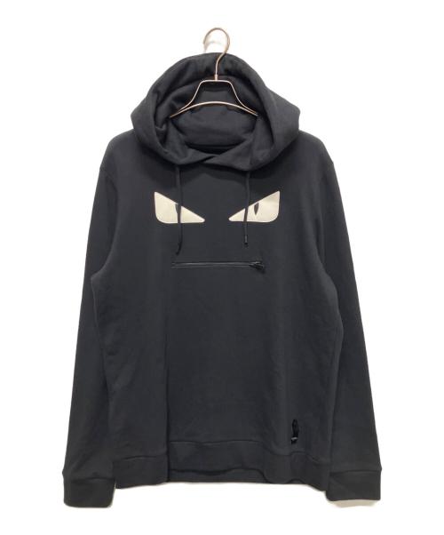 FENDI（フェンディ）FENDI (フェンディ) プルオーバーモンスターパーカー ブラック サイズ:52の古着・服飾アイテム