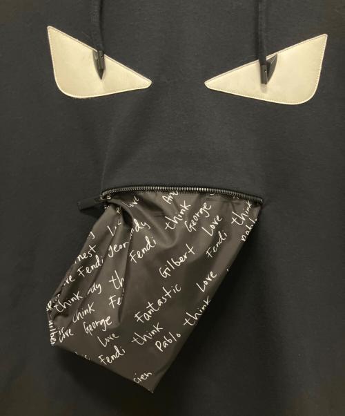 FENDI（フェンディ）FENDI (フェンディ) プルオーバーモンスターパーカー ブラック サイズ:52の古着・服飾アイテム