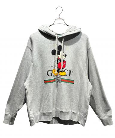 ふるーつグッチ×Disney オールドミッキーパーカーL ベージュ 中古・古着通販】GUCCI (グッチ) DISNEY (ディズニー) Mickey Mouse