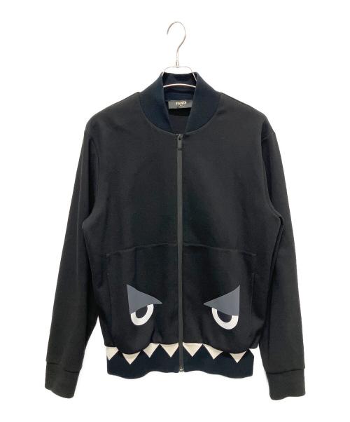FENDI（フェンディ）FENDI (フェンディ) モンスタージップジャケット ブラック サイズ:Ｌの古着・服飾アイテム