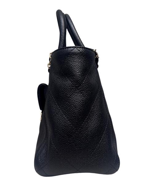 CHANEL（シャネル）CHANEL (シャネル) スモールショッピングバッグ ブラックの古着・服飾アイテム